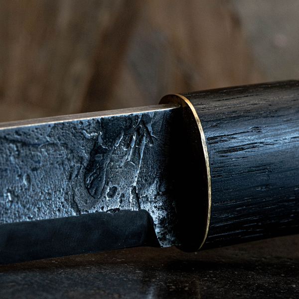 Puukko bois morta et hêtre échauffé en soie cachée