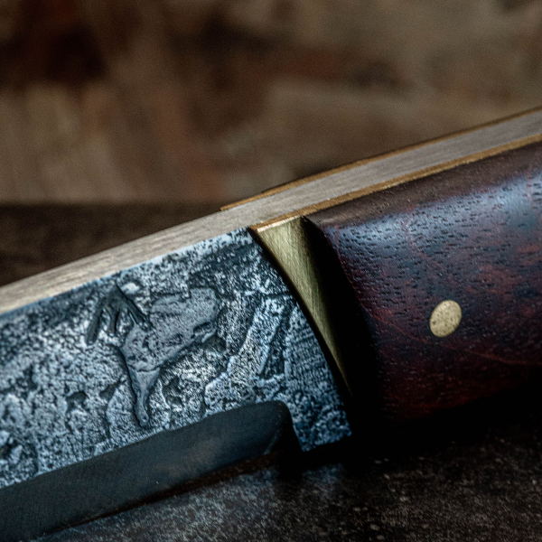 Puukko acajou de Cuba en plate semelle