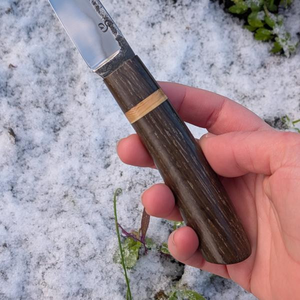 Naalien 114, le puukko en morta et mammouth